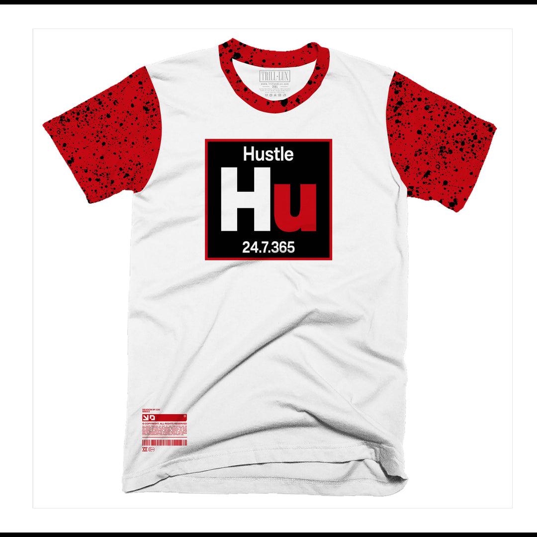 Hustle Element | Retro Air Jordan 4 Red Cement T-shirt | Hoodie | Sweatshirt | Hat