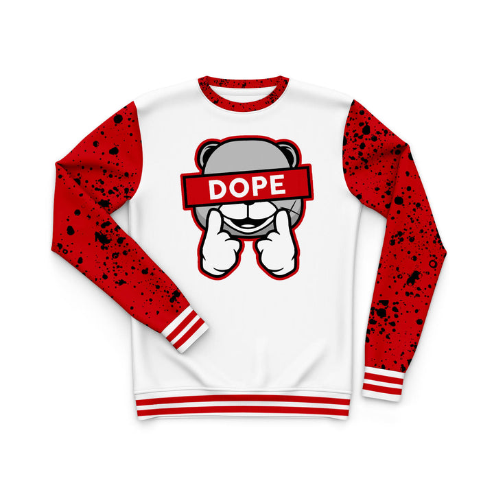 Dope Bear | Retro Air Jordan 4 Red Cement T-shirt | Hoodie | Sweatshirt | Hat