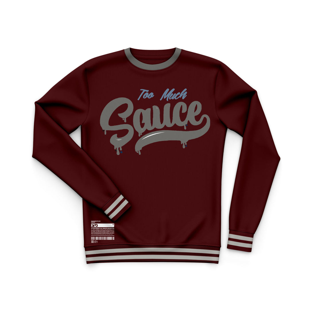 Too Much Sauce | Retro Air Jordan 5 Burgundy T-shirt | Hoodie | Sweatshirt | Hat