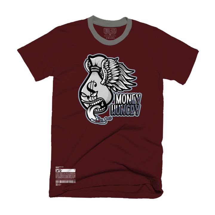 Money Hungry | Retro Air Jordan 5 Burgundy T-shirt | Hoodie | Sweatshirt | Hat