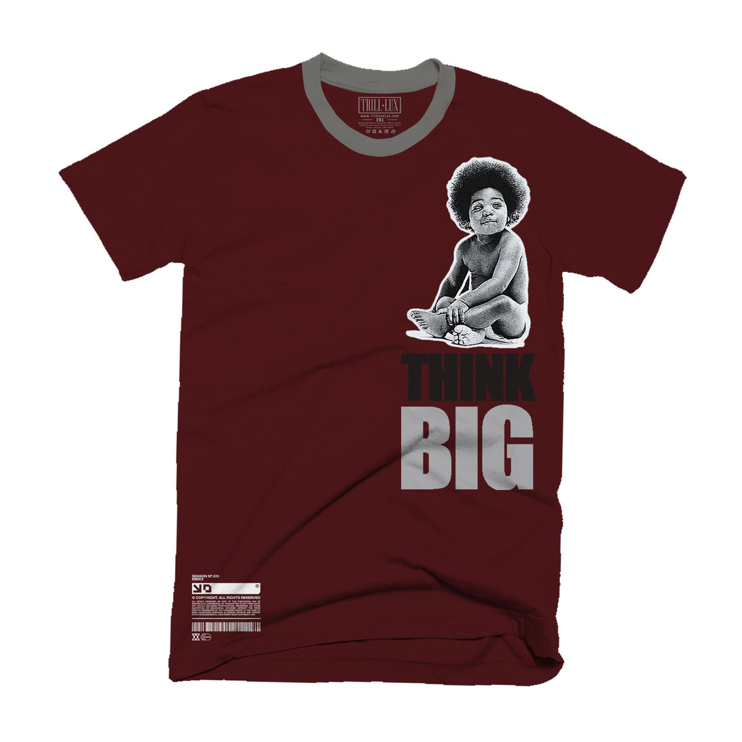 Think Big | Retro Air Jordan 5 Burgundy T-shirt | Hoodie | Sweatshirt | Hat