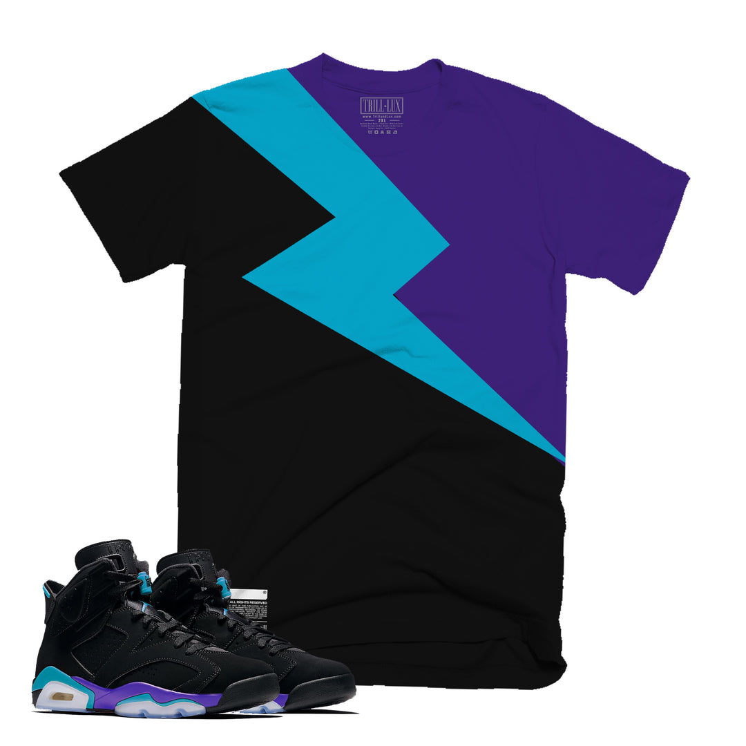 Bolt | Retro Air Jordan 6 Aqua T-shirt