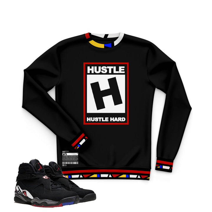 Rated Hustle | Retro Air Jordan 8 Playoff T-shirt | Hoodie | Sweatshirt | Hat