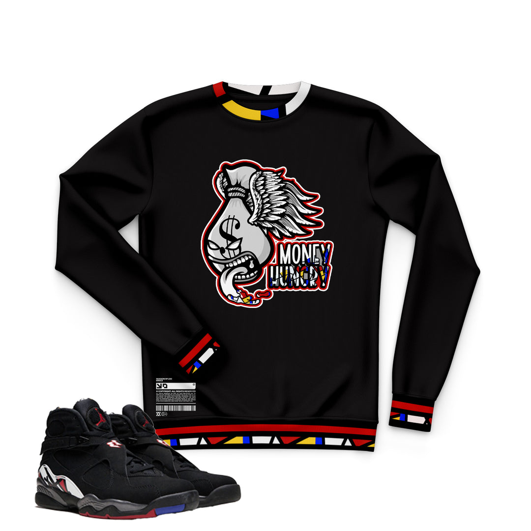 Money Hungry | Retro Air Jordan 8 Playoff T-shirt | Hoodie | Sweatshirt | Hat