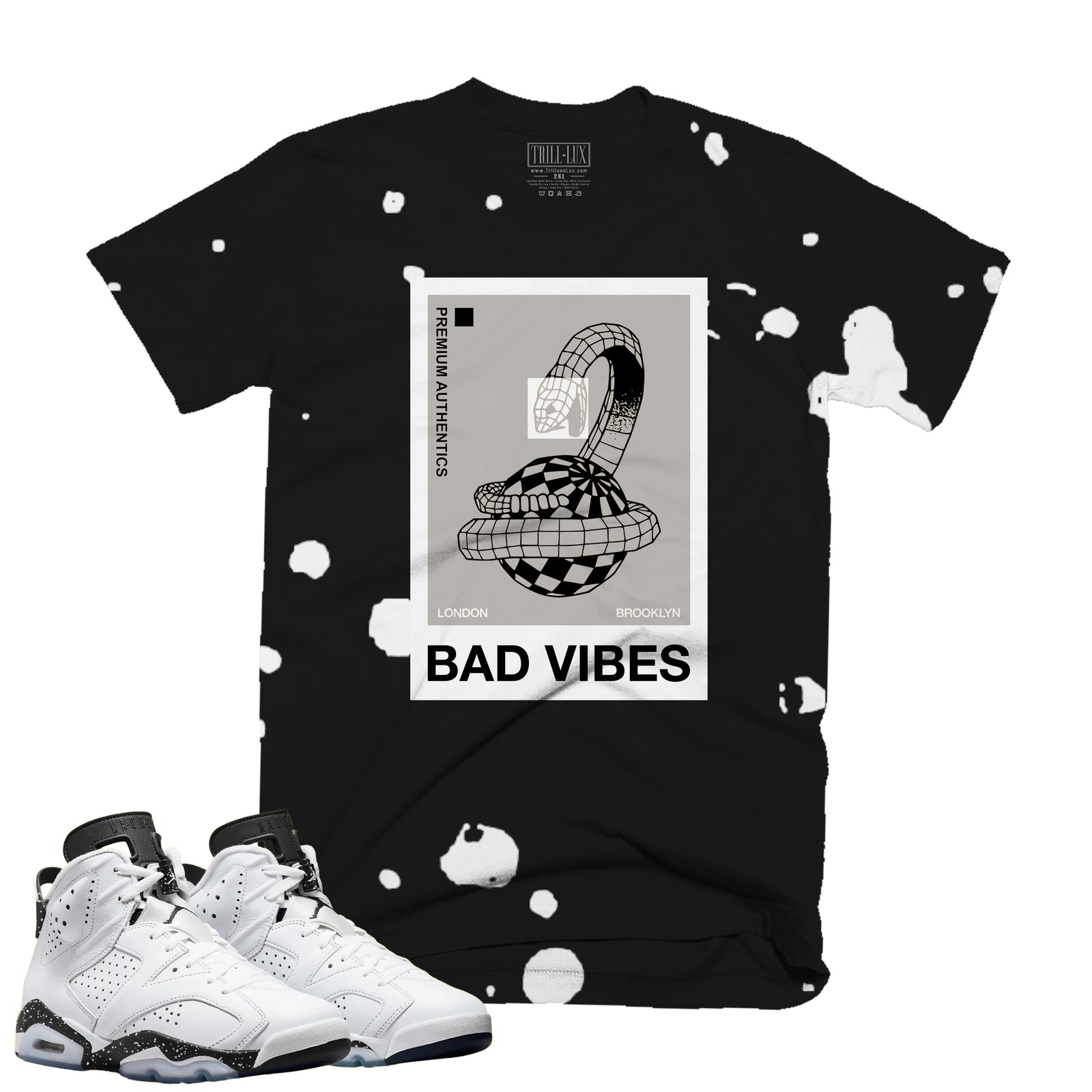Bad Vibes | Retro Air Jordan 6 Oreo Tee