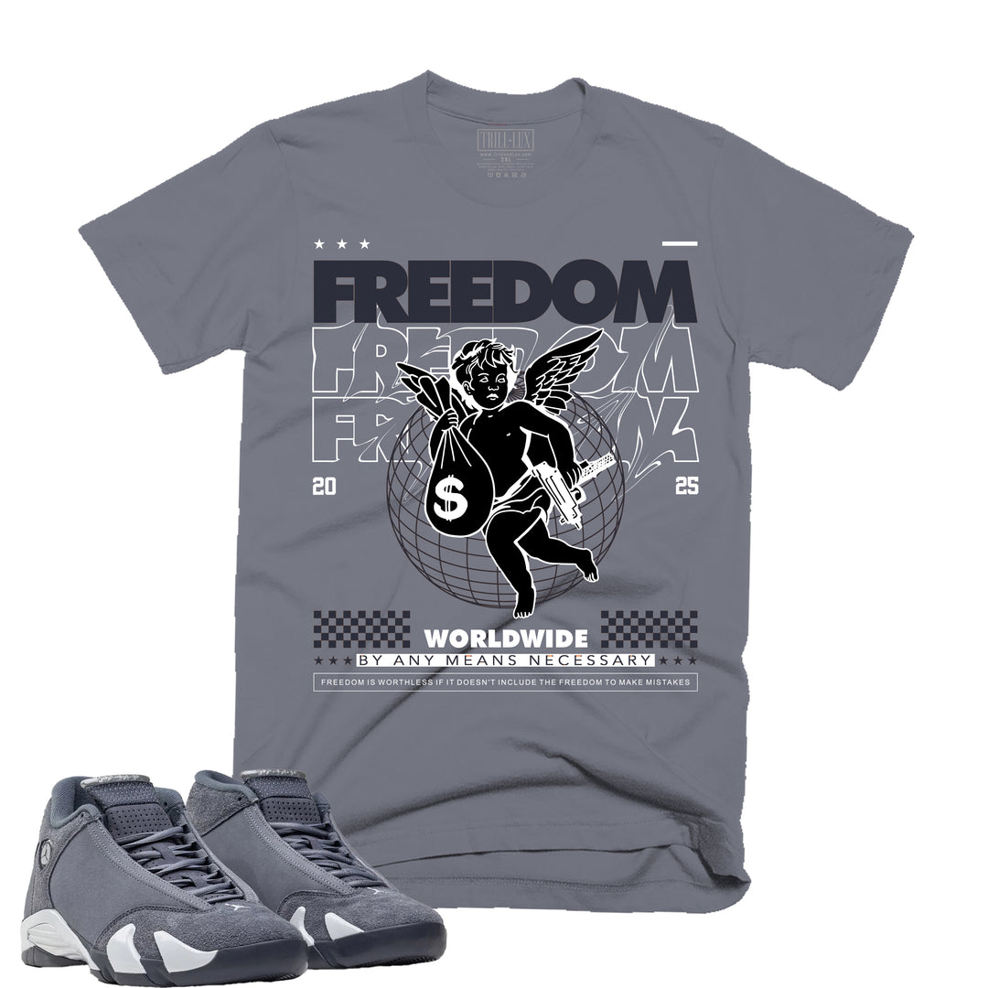 Freedom | Retro Air Jordan 14 Flint Grey Tee