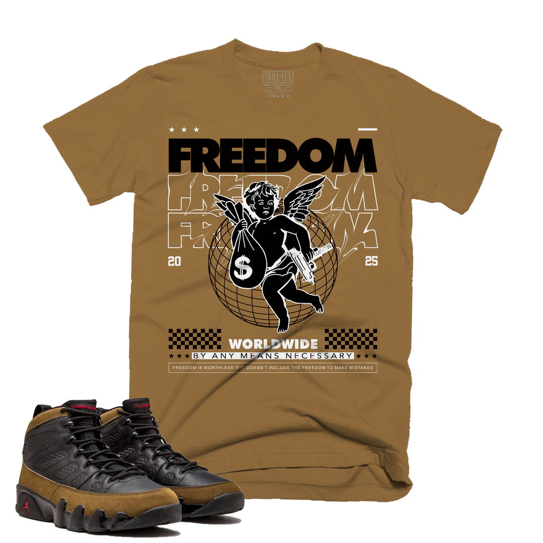 Freedom | Retro Air Jordan 9 Olive Tee