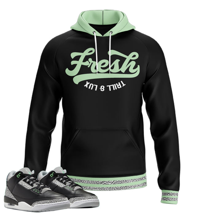 Fresh | Retro Air Jordan 3 Green Glow | Hoodie | Sweatshirt | Hat | Joggers