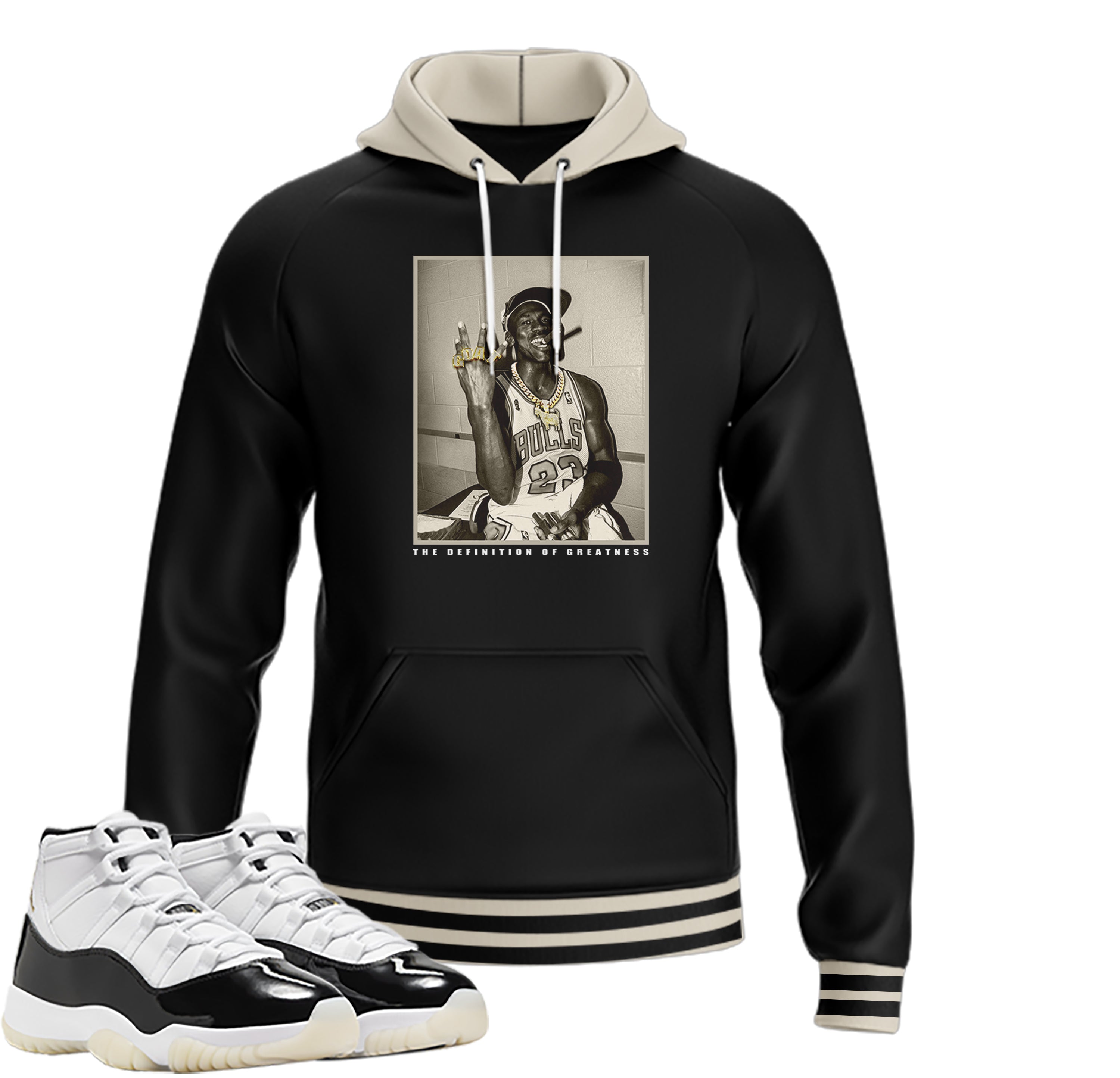 THE GOAT Retro Air Jordan 11 gratitude T shirt Hoodie Sweatshirt Trill Lux