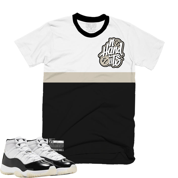 No handouts | Retro Air Jordan 11 gratitude T-shirt | Hoodie | Sweatshirt | Hat | Joggers