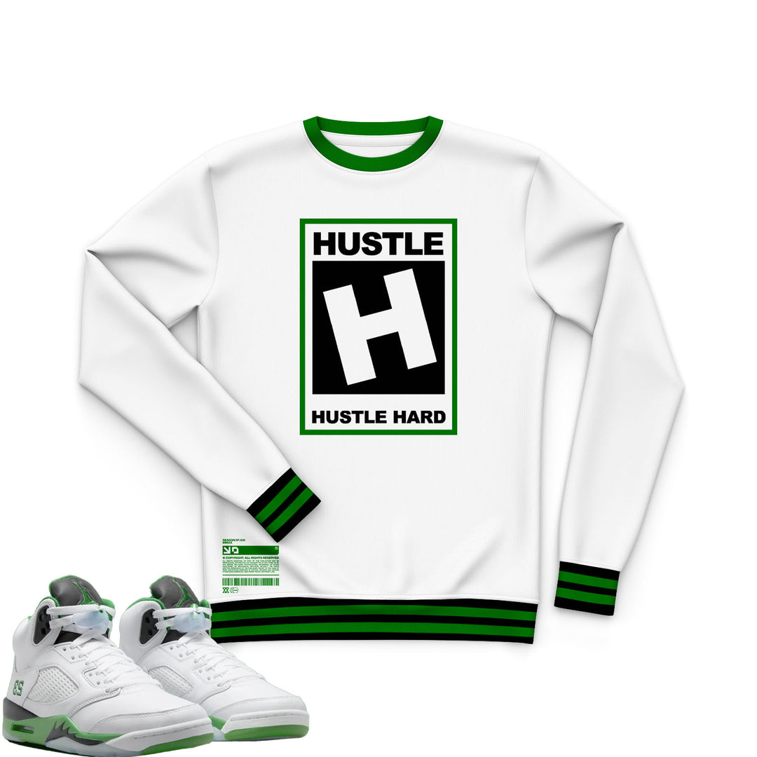 Rated Hustle | Retro Air Jordan 5 Lucky Green T-shirt | Hoodie | Sweatshirt | Hat | Joggers