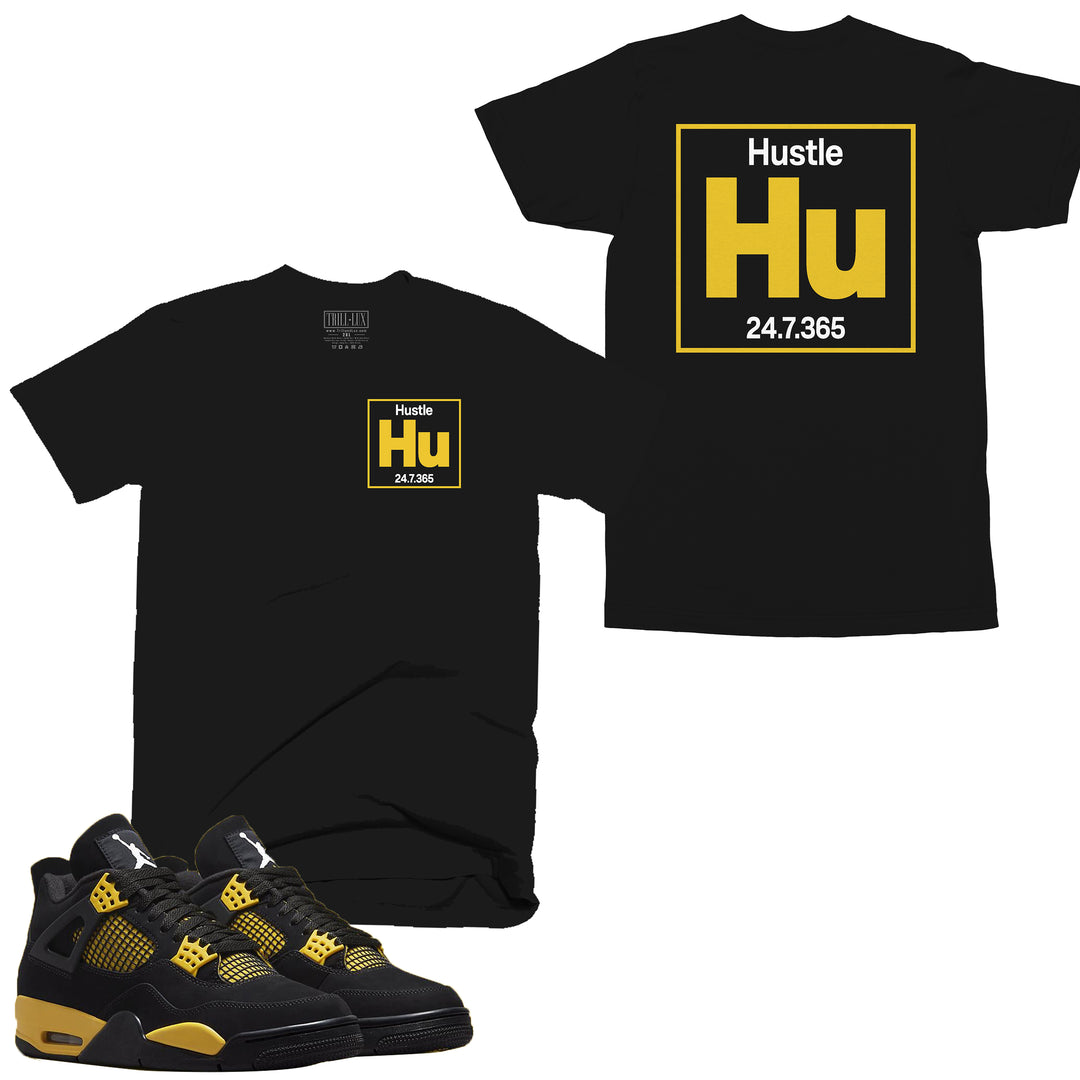 Hustle element | Retro Air Jordan 4 Thunder T-shirt |