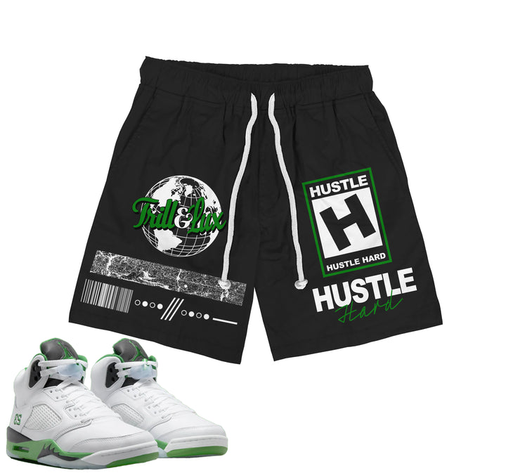 Rated Hustle | Retro Air Jordan 5 Lucky Green T-shirt | Hoodie | Sweatshirt | Hat | Joggers