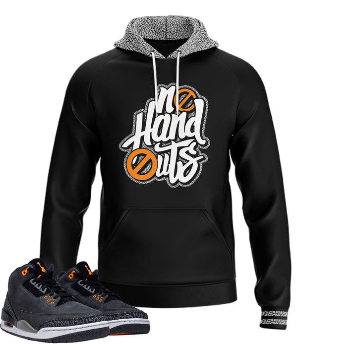 No Handouts | Retro Air Jordan 3 Fear T-shirt | Hoodie | Sweatshirt | Hat | Joggers