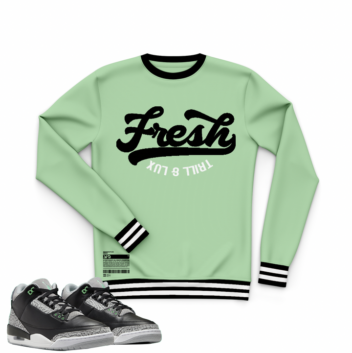 Fresh | Retro Air Jordan 3 Green Glow | Hoodie | Sweatshirt | Hat | Joggers