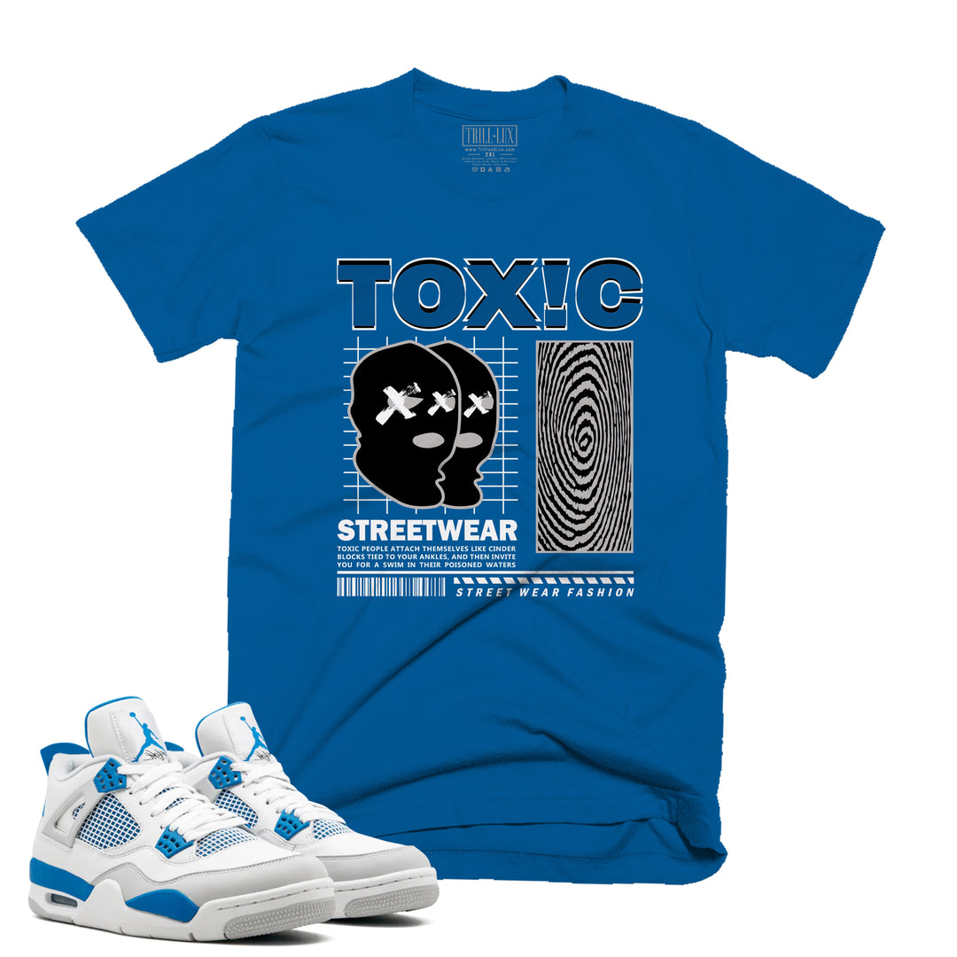 Toxic | Air Jordan 4 Military Blue  Tee