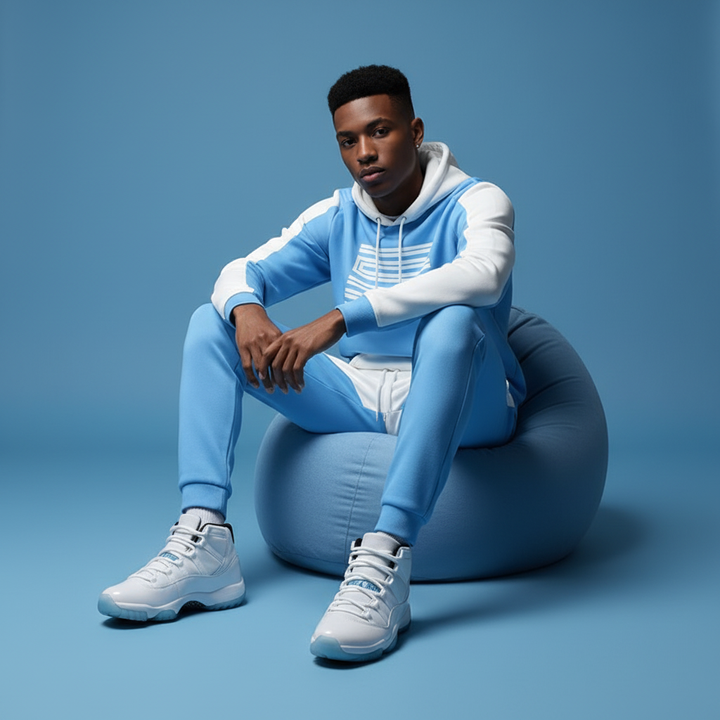 23 Hoodie & Jogger Outfit Set - Jordan 11 Legend Blue