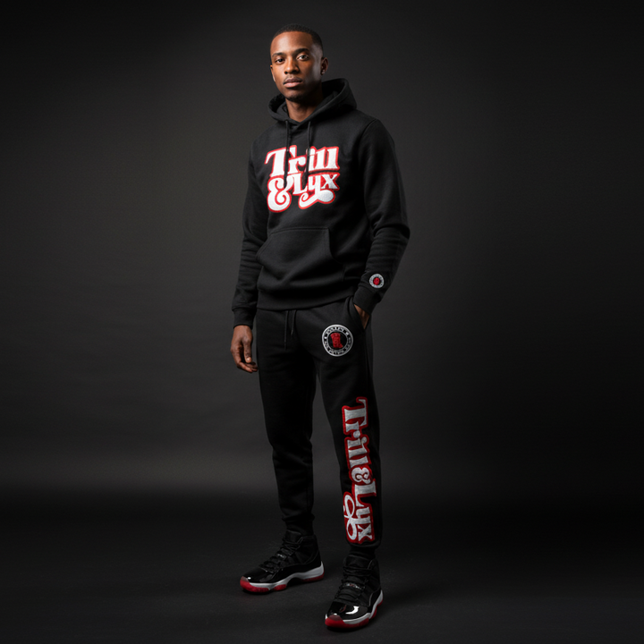 Trill & Lux Chenille Fleece Hoodie and Jogger Outfit