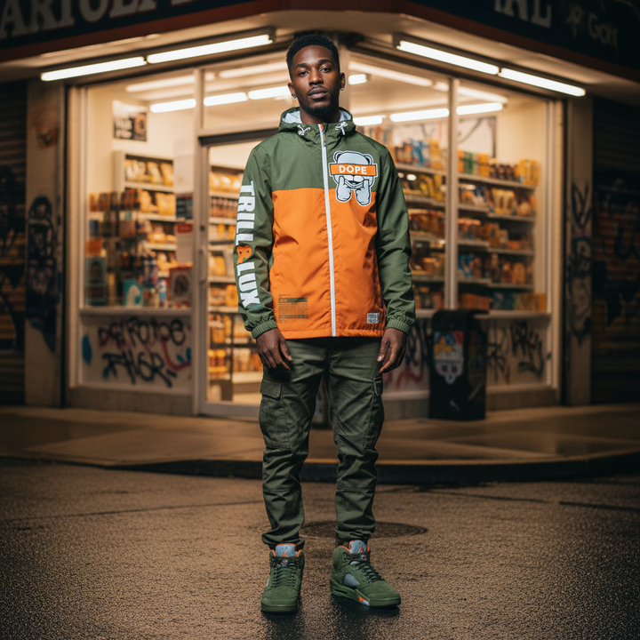 Dope | Air Jordan 5 Olive  Windbreaker