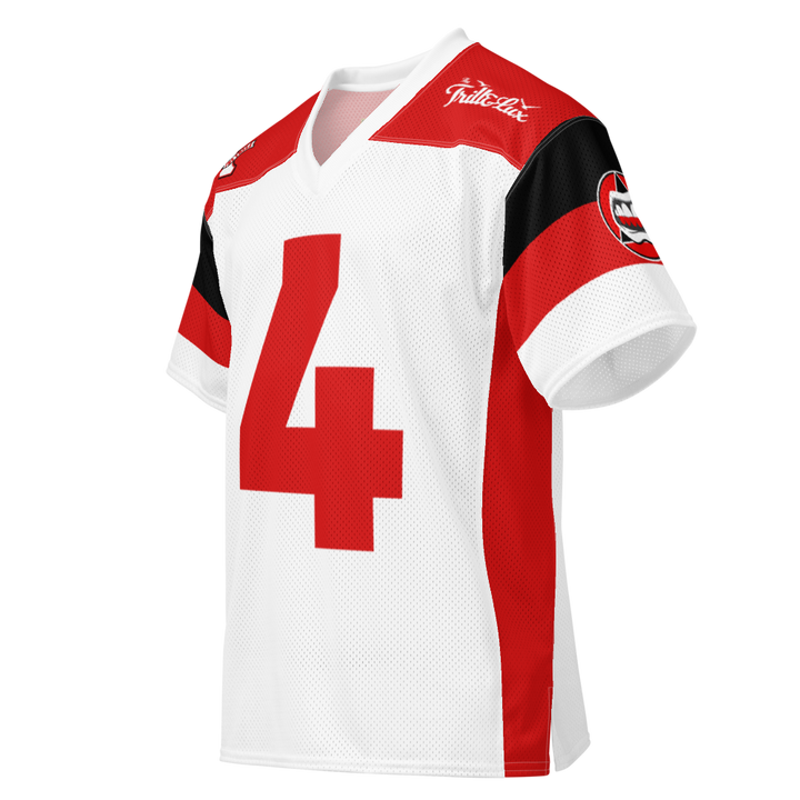Trill Football Jersey - Fire Red 5 | Trill and Lux