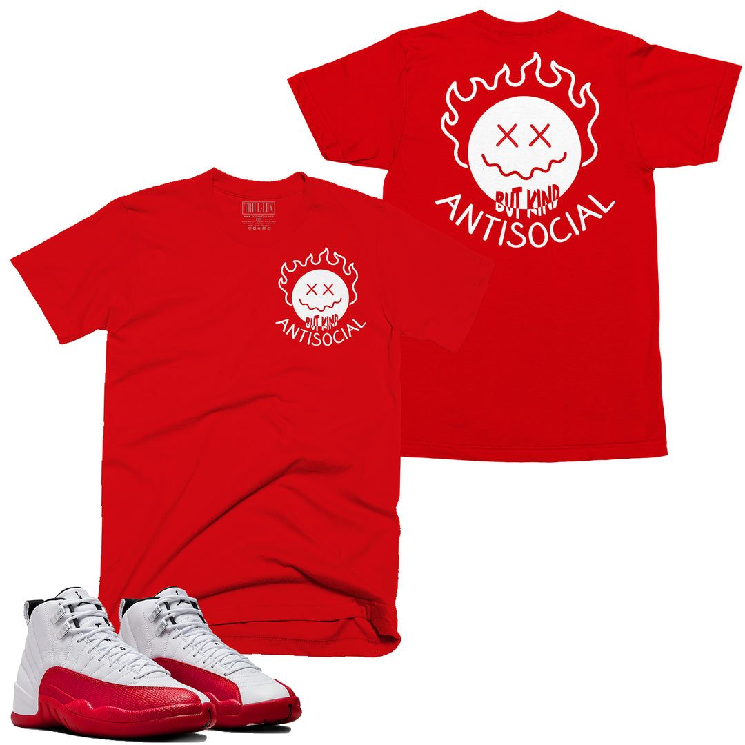 Anti Tee | Retro Air Jordan 12 Cherry Red T-shirt