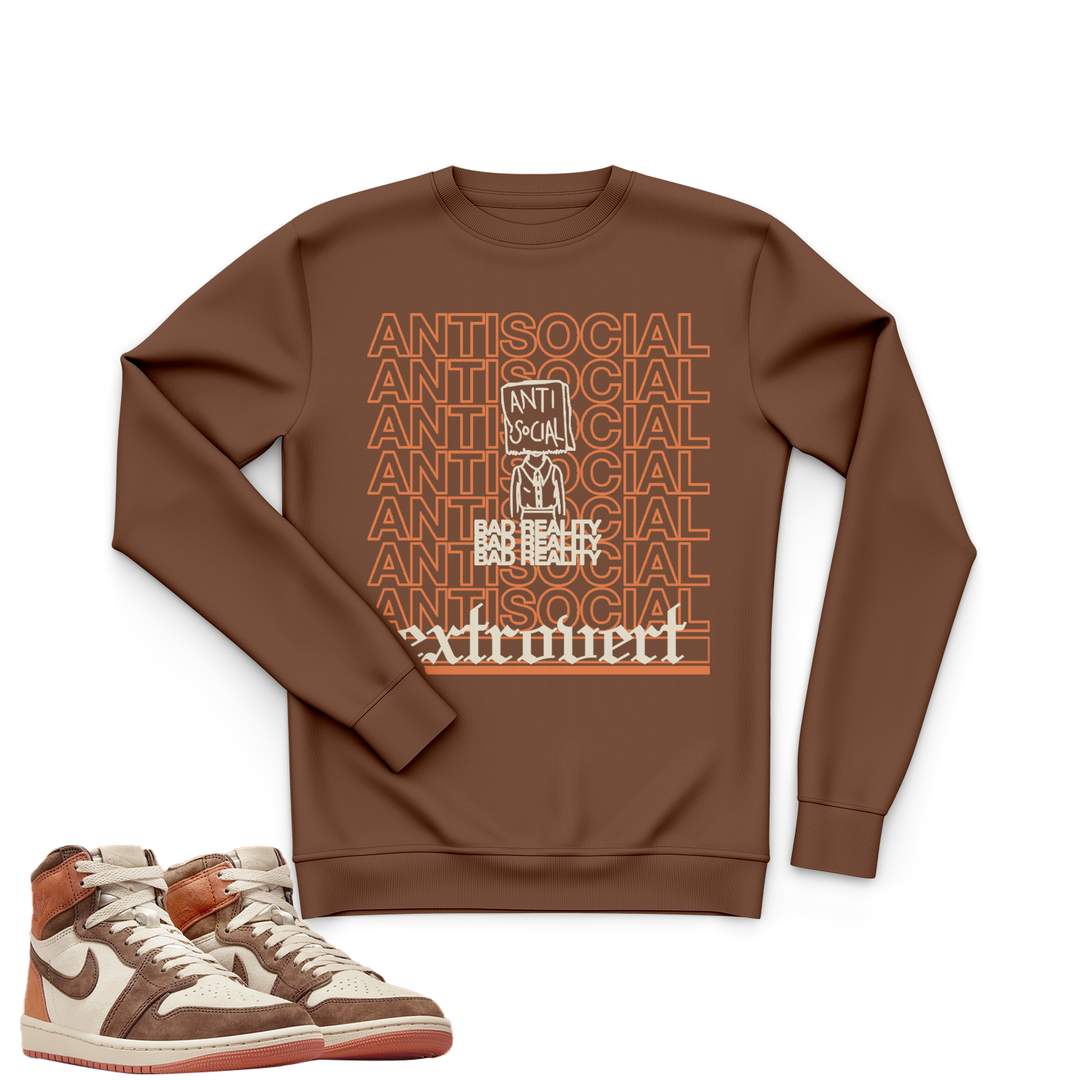 Anitsocial | Retro Air Jordan 1 Cacao | Sweatshirt | Tee