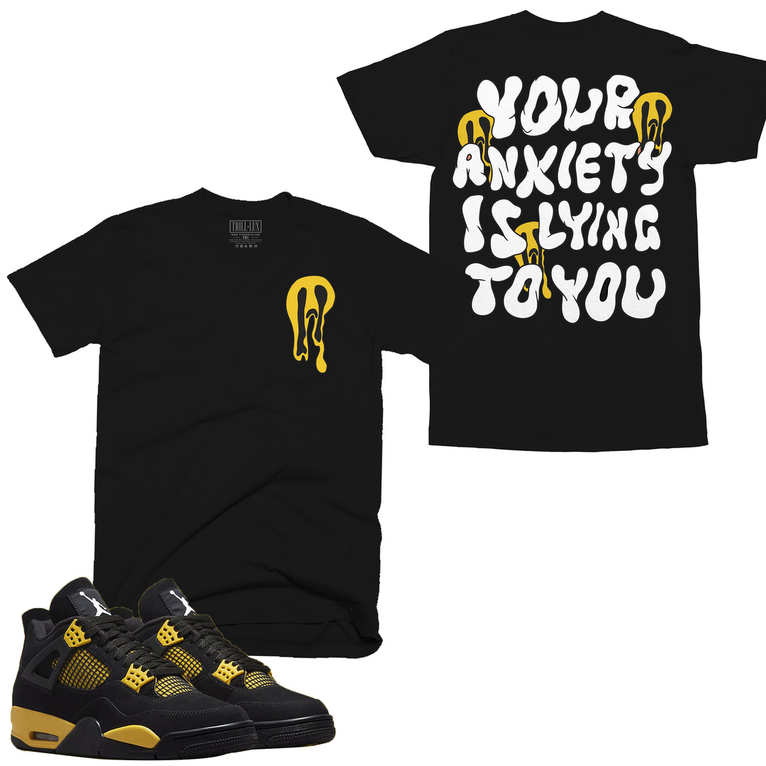 Anxiety  | Retro Air Jordan 4 Thunder T-shirt |