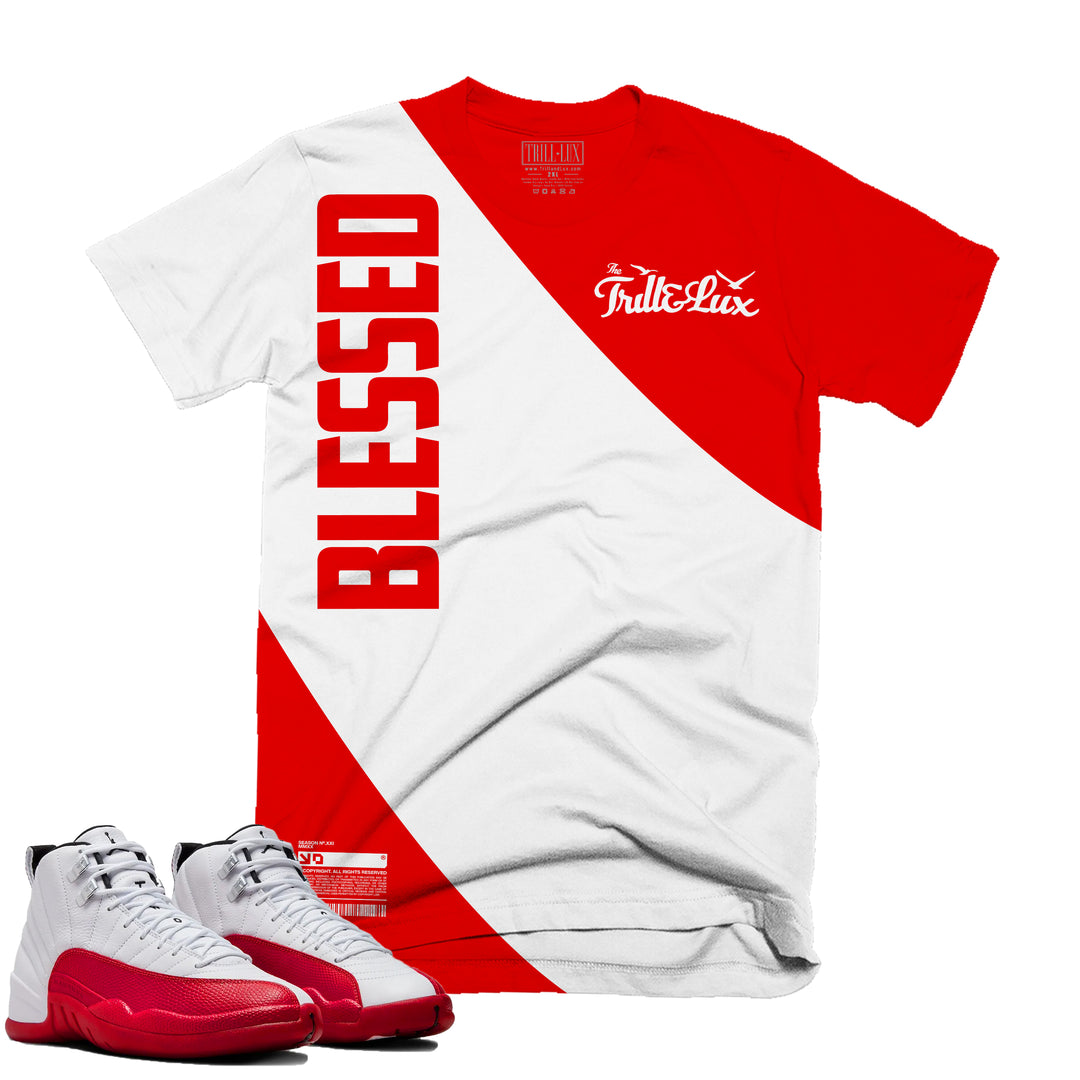 Fresh Blessed | Retro Air Jordan 12 Cherry T-shirt