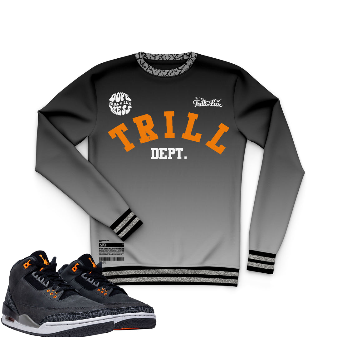 Trill Dept | Retro Air Jordan 3 Fear T-shirt | Hoodie | Sweatshirt | Hat | Joggers