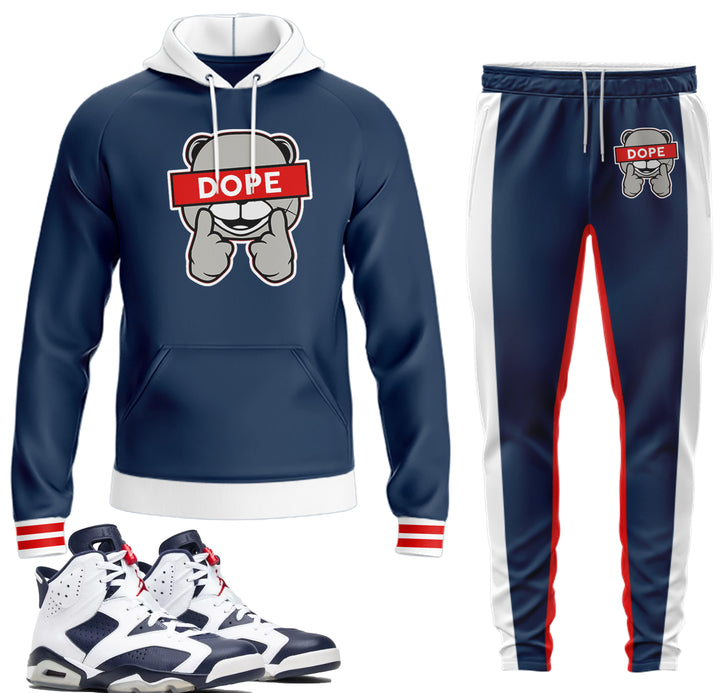 Dope | Retro Air Jordan 6 Olympic Hoodie | Jogger