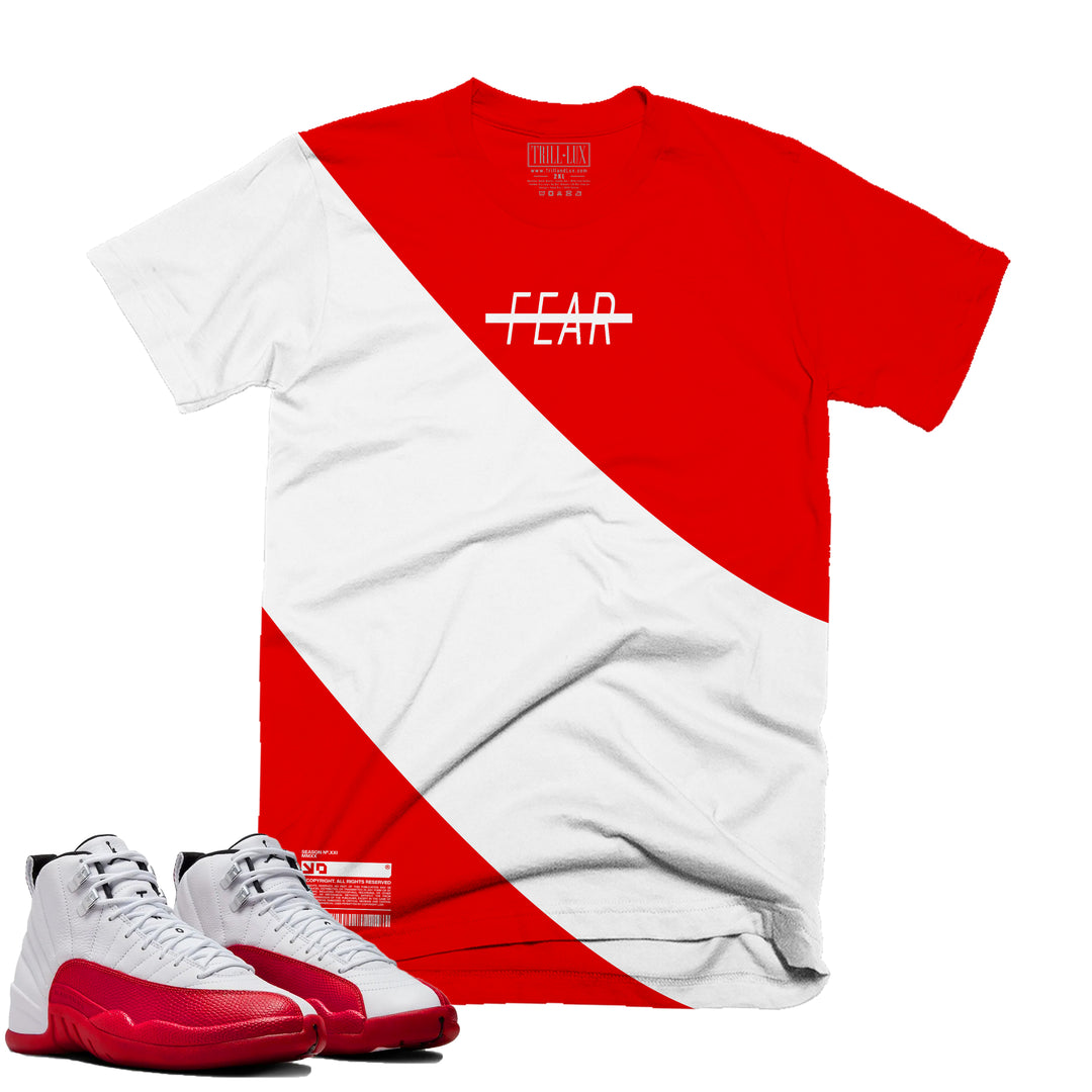 Fear Less | Retro Air Jordan 12 Cherry T-shirt