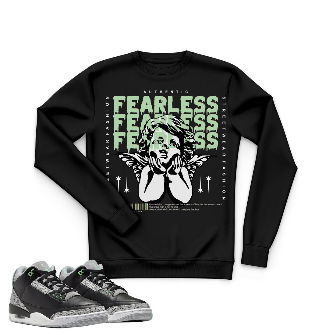 Fearless | Retro Air Jordan 3 Green Glow | Sweatshirt | Tee