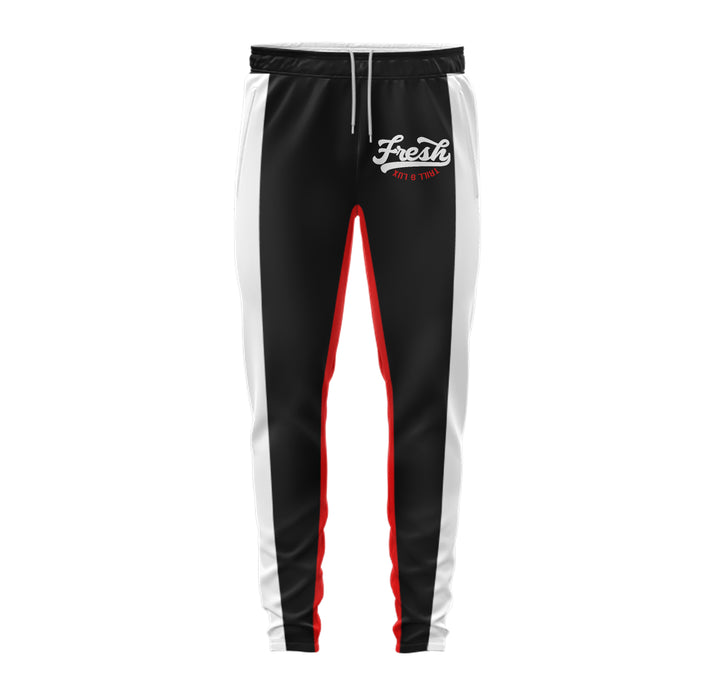 Fresh | Sweatshirt and Jogger Outfit - Fire red 5 Black Tongue
