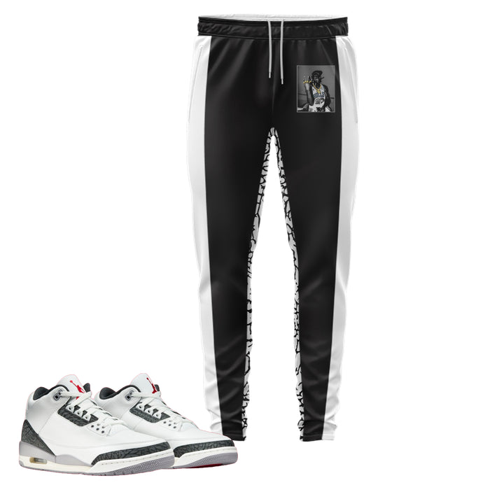 GOAT | Retro Air Jordan 3 cement Grey T-shirt | Hoodie | Sweatshirt | Hat | Joggers (Copy)