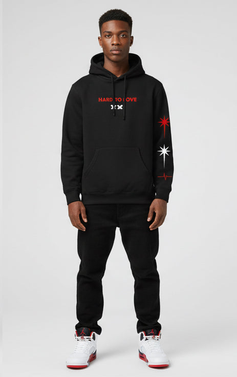 Hard To Love Hoodie - Fire Red 5 | Trill and Lux