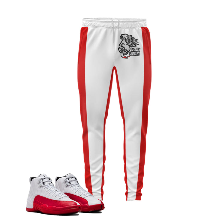 Money Hungry | Retro Air Jordan 12 Cherry Joggers | T-shirt | Hoodie | Sweatshirt | Hat