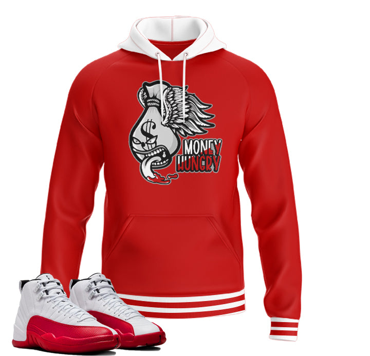 Money Hungry | Retro Air Jordan 12 Cherry Joggers | T-shirt | Hoodie | Sweatshirt | Hat