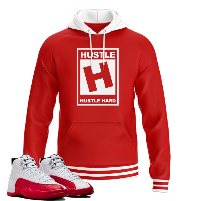 Rated Hustle | Retro Air Jordan 12 Cherry Joggers | T-shirt | Hoodie | Sweatshirt | Hat