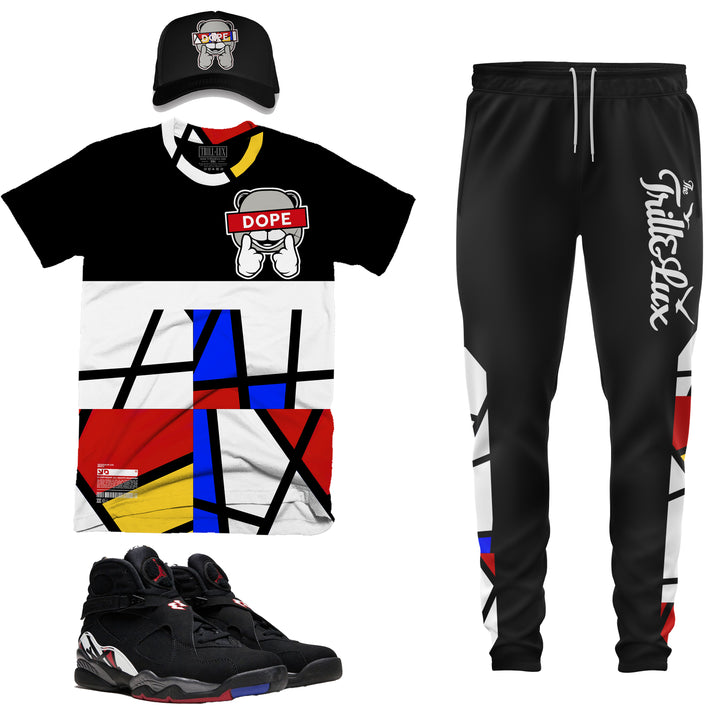 Dope Bear | Tee | Jogger | Hat Outfit - Jordan 8 Playoff inspired
