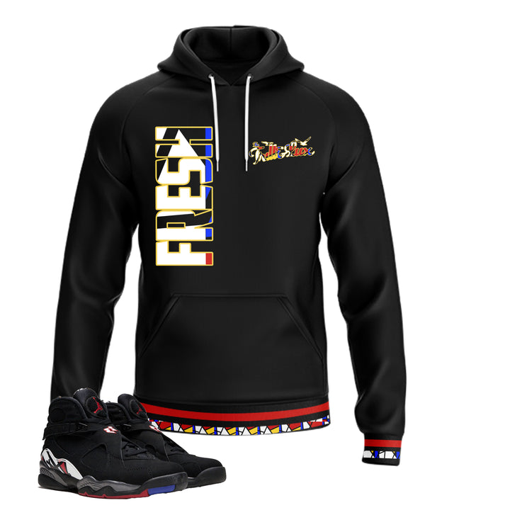 Fresh | Hoodie | Jogger | Hat Outfit - Jordan 8 Playoff inspired