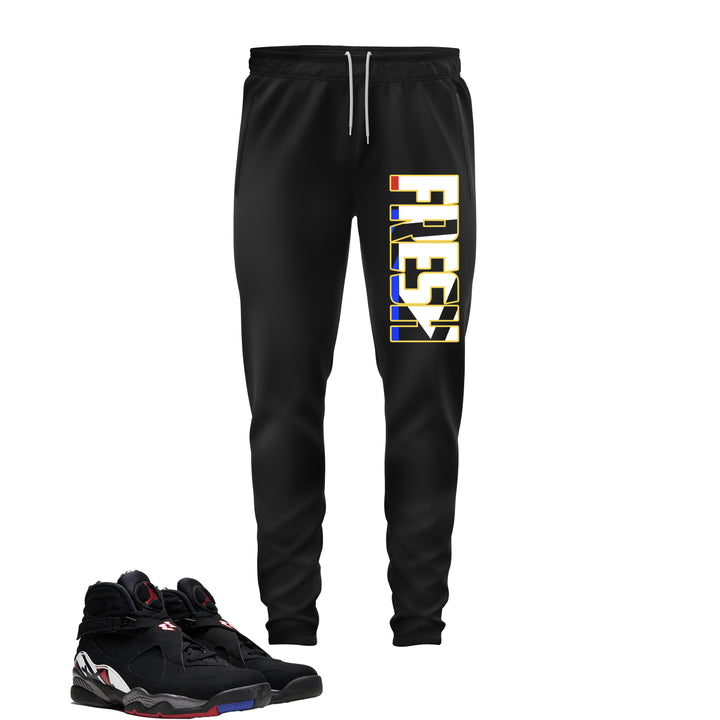 Fresh | Tee | Jogger | Hat Outfit - Jordan 8 Playoff inspired