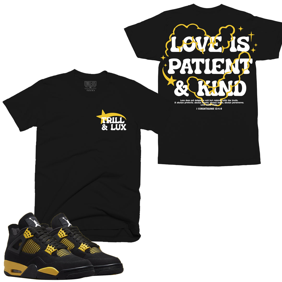 Love is | Retro Air Jordan 4 Thunder T-shirt |