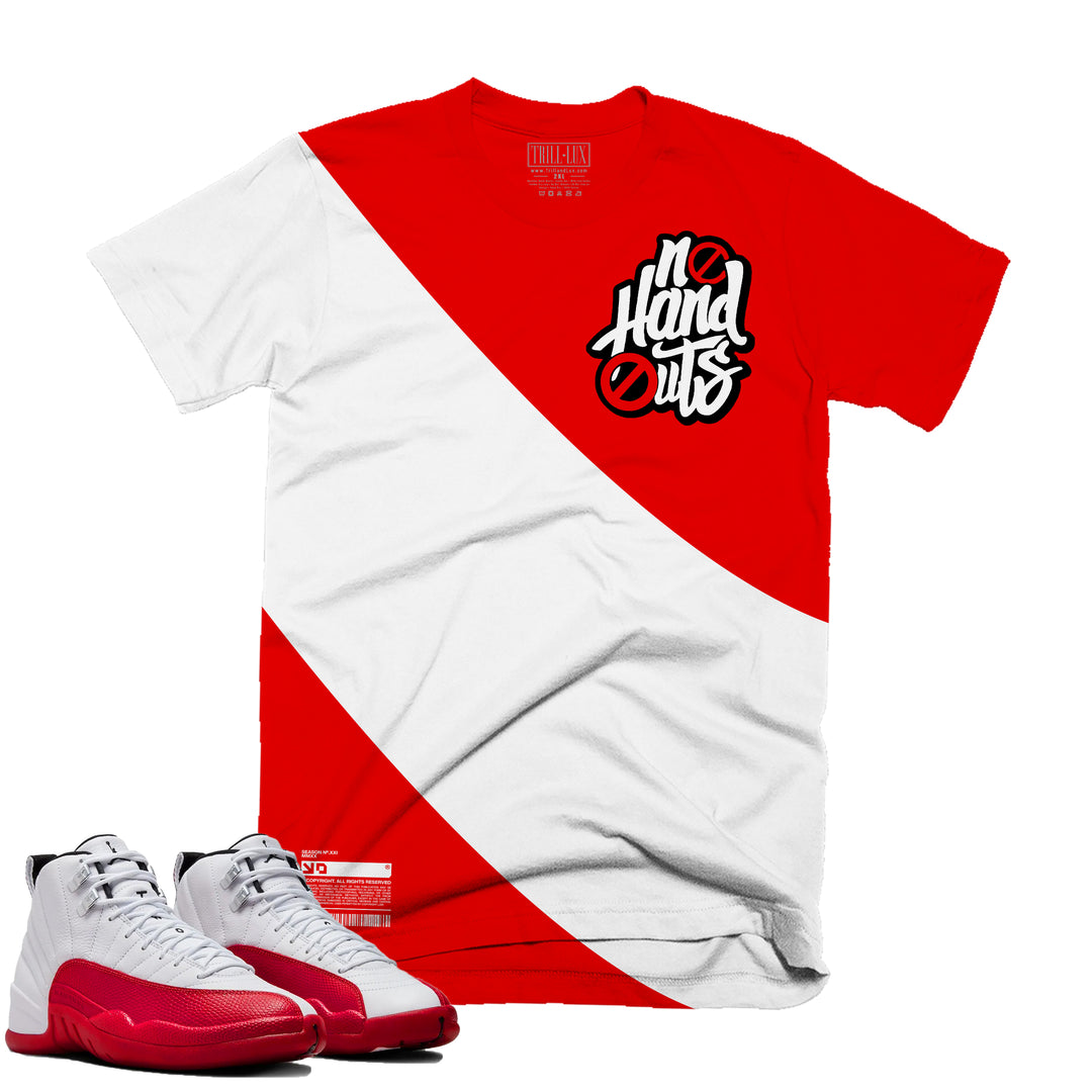 No Handouts | Retro Air Jordan 12 Cherry Joggers | T-shirt | Hoodie | Sweatshirt | Hat