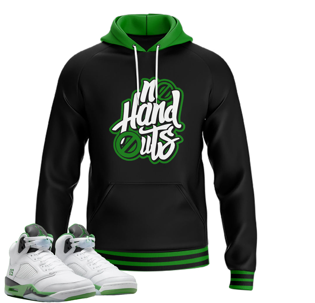 No Handouts | Retro Air Jordan 5 Lucky Green T-shirt | Hoodie | Sweatshirt | Hat | Joggers