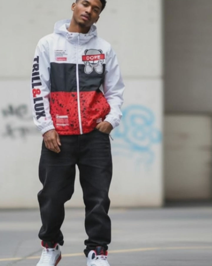 Dope Bear | Air Jordan 5 Fire Red  Windbreaker