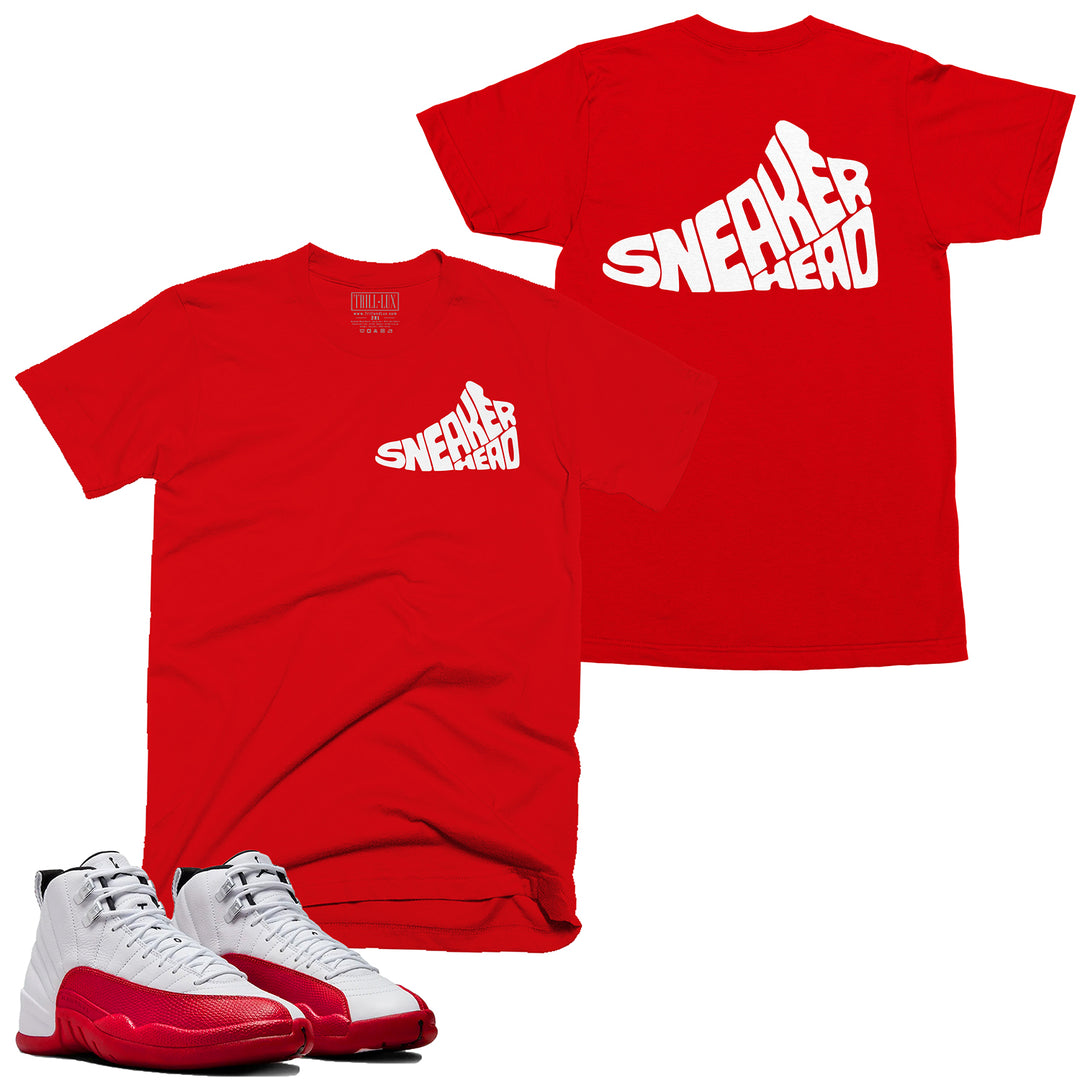 Sneakhead Tee | Retro Air Jordan 12 Cherry Red T-shirt