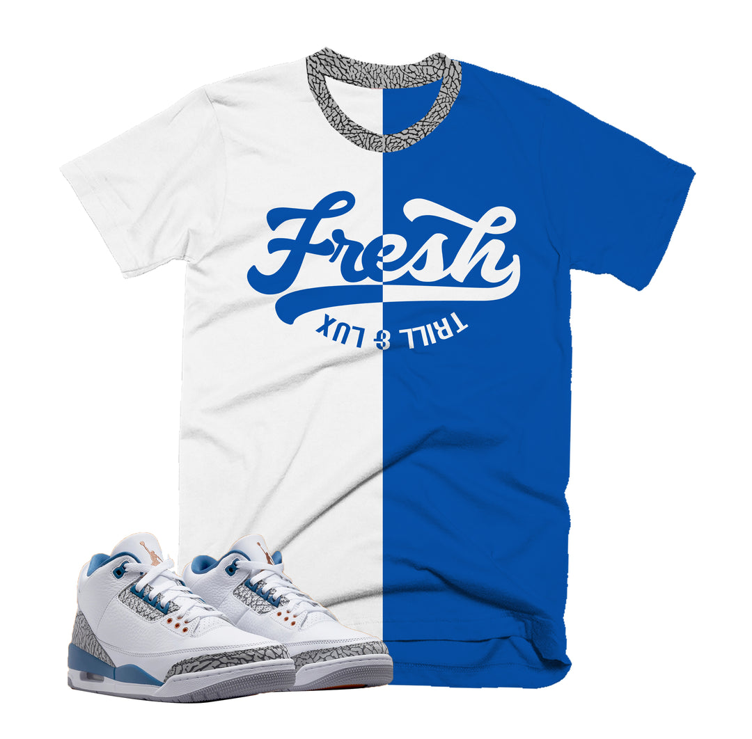 Fresh Tee | Retro Air Jordan 3 True Blue and Copper T-shirt