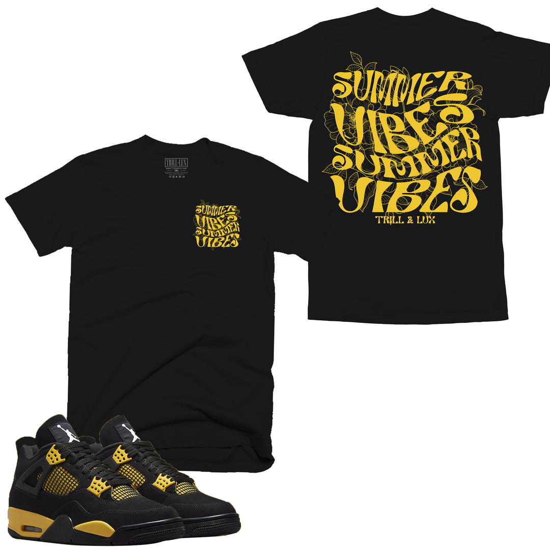 Summer Vibes | Retro Air Jordan 4 Thunder T-shirt |