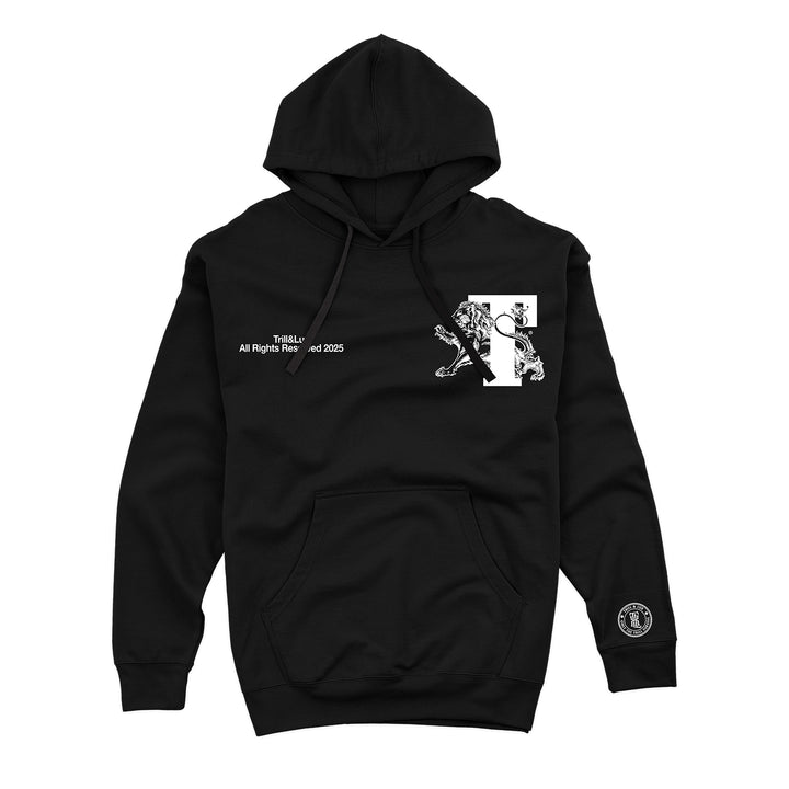 Trill Lion - Fleece Hoodie - Jordan 3 Black Cement