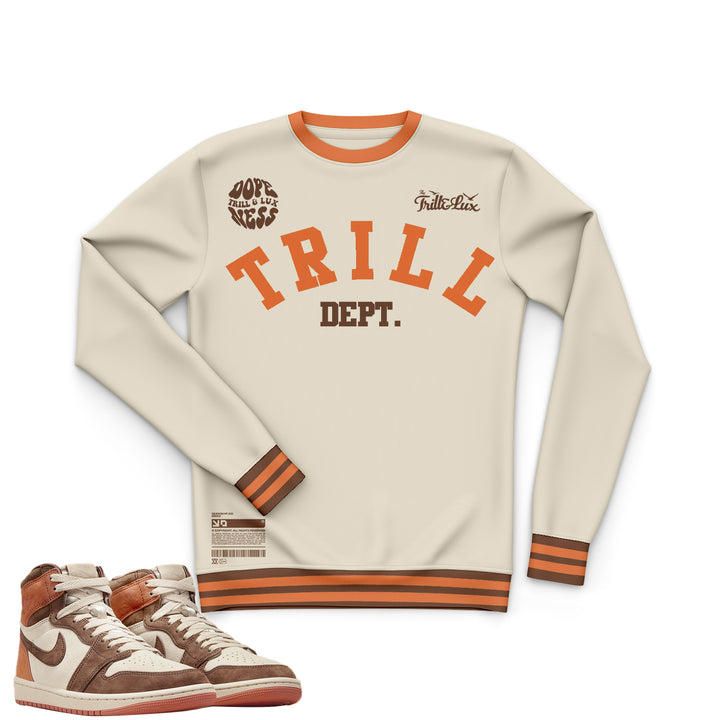 TRILL DEPT  | Retro Air Jordan 1 Cacao | Hoodie | Sweatshirt | Hat | Joggers